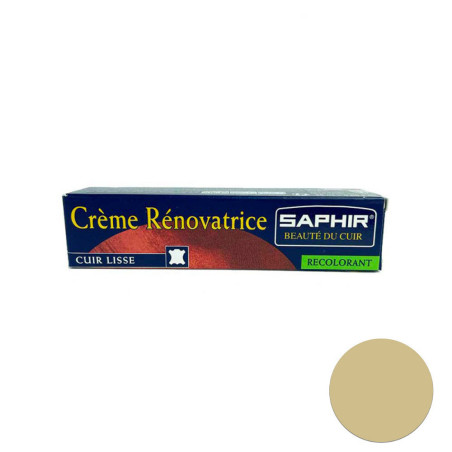 Crème rénovatrice cuir or pale Saphir 25ml