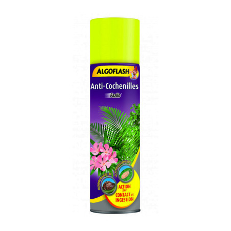 Aérosol anti-cochenilles plantes intérieures Algoflash 200ml