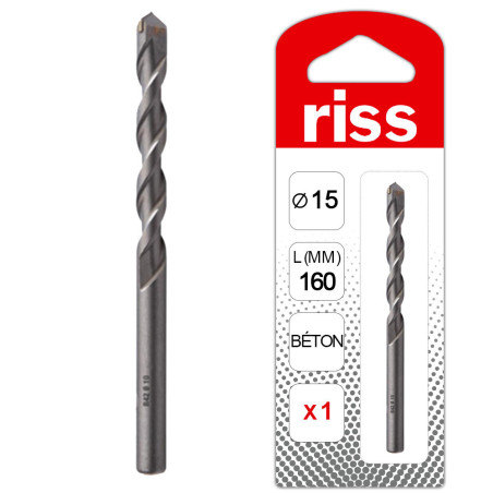 Foret béton industrie qualité Pro Ø15mm - Riss