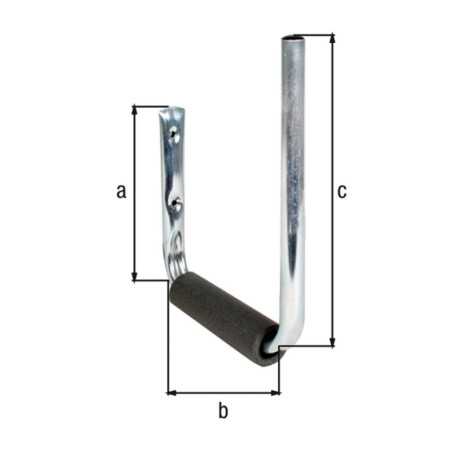 Boite 5 supports muraux planche en acier 18 x 20 x 27cm Ø18mm - Alberts