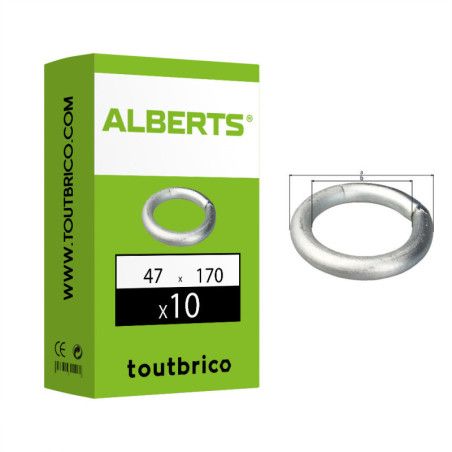 Boite 10 anneaux de fixation Ø65mm - Alberts