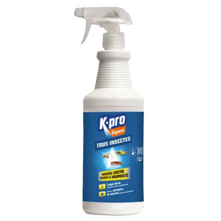 Spray barrière anti insectes volants / rampants Kpro expert 1L