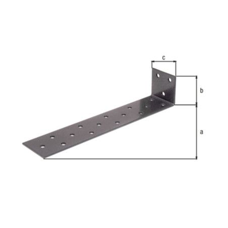 Equerre à beton 205 x 40 x 40mm brun noir diamant Duravis - Alberts