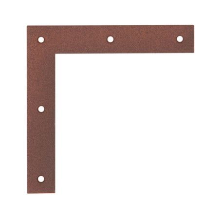 Boite 40 équerres à beton 120 x 120 x 20mm brun rouille Duravis - Alberts