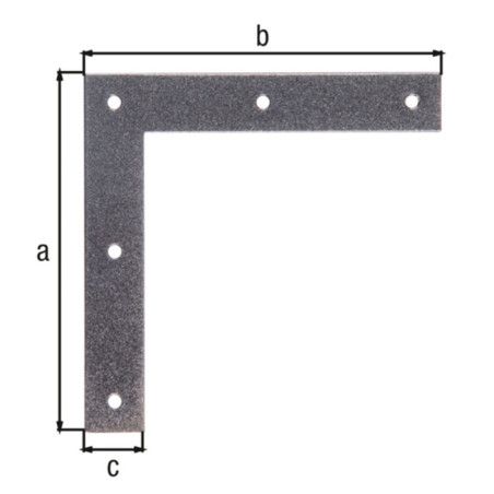 Boite 40 équerres à beton 120 x 120 x 20mm noir diamant Duravis - Alberts