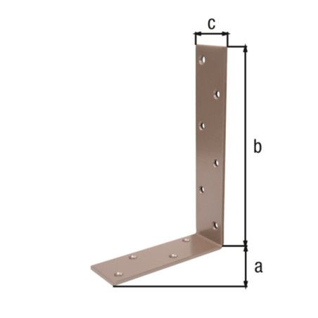 Boite 10 équerres de poutre 160 x 240 x 50 beige Duravis - Alberts