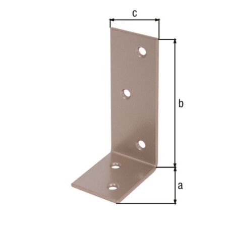 Boite 20 équerres de poutre 40 x 80 x 30 beige Duravis - Alberts