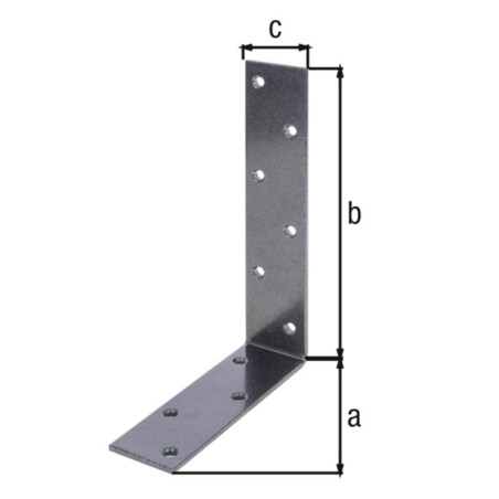 Equerre de poutre 160 x 240 x 50 noir diamant Duravis - Alberts