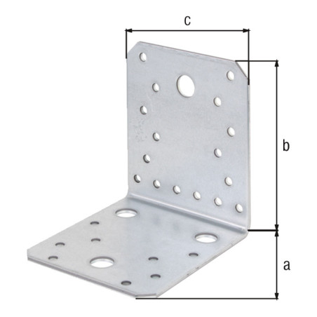 Equerre d'assemblage renforcée 105 x 105 x 90mm - Alberts