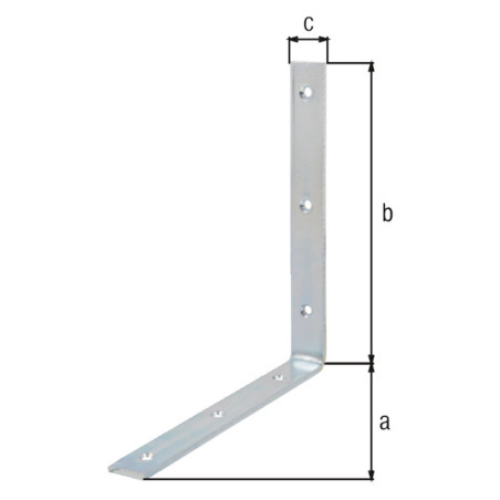 Equerre de chaise 200 x 200 x 26mm - Alberts