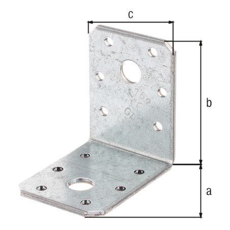 Boite 50 équerres d'assemblage 60 x 60 x 45mm - Alberts