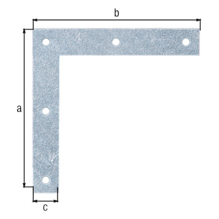 Equerre de meubles 100 x 100 x 15mm - Alberts