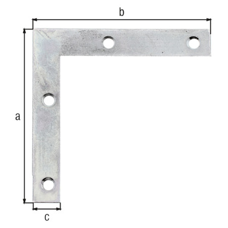 Equerre de meuble 75 x 75 x 12mm - Alberts