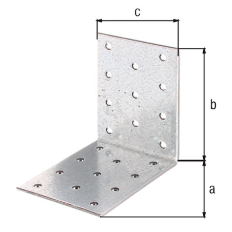 Equerre d'assemblage 80 x 80 x 60mm - Alberts