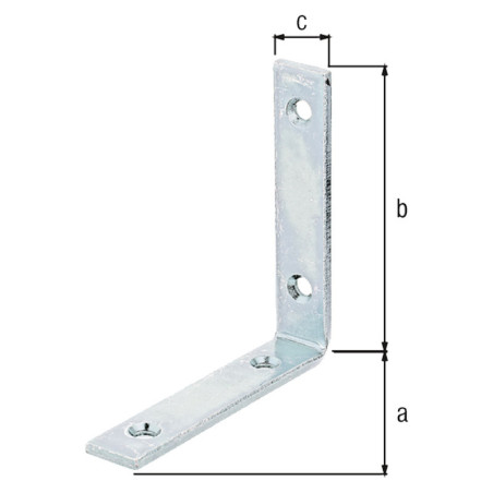 Equerre de poutre 100 x 100 x 20mm - Alberts