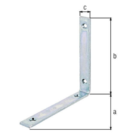 Equerre de poutre 140 x 140 x 20mm - Alberts