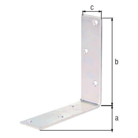 Boite 20 équerres de poutre 150 x 150 x 40mm - Alberts