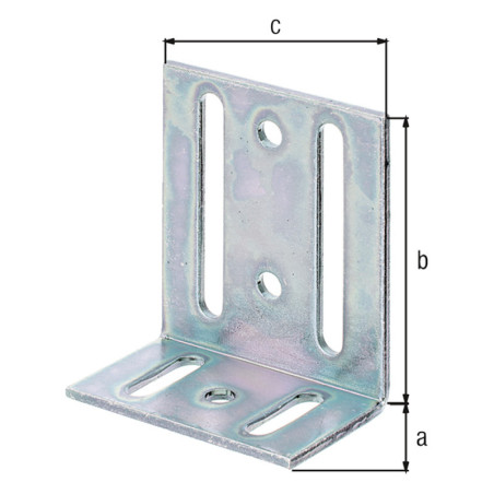 Equerre réglable 40 x 77 x 65mm - Alberts