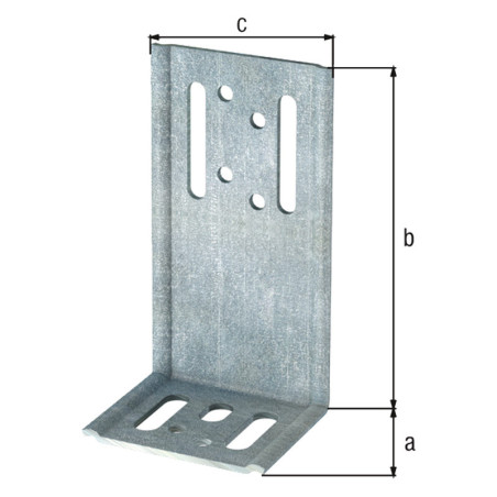 Lot 50 pcs équerres de bardage 53 x 118 x 66mm - Alberts